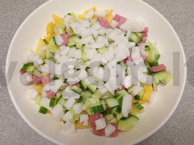 Okroška su rūkytomis dešromis ir daikonu beržo sultyse Žingsnis 5