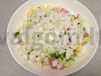 Okroška su rūkytomis dešromis ir daikonu beržo sultyse Žingsnis 6