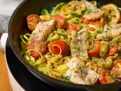 Žuvies troškinys su alyvuogėmis Žingsnis 5