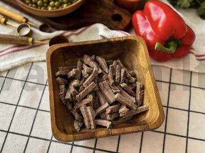 Salotas su jautiena ir daržovėmis šventei Žingsnis 1