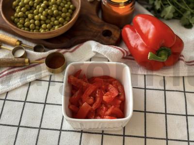 Salotas su jautiena ir daržovėmis šventei Žingsnis 3