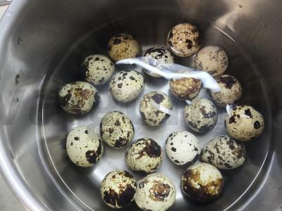 Cezario salotas su putpelių kiaušiniais Žingsnis 1