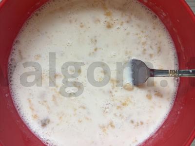 Bananų blynai su obuolių tyre Žingsnis 5