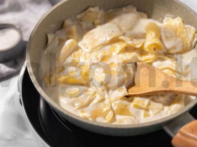 Maltagliati makaronai su ožkos sūriu Žingsnis 3