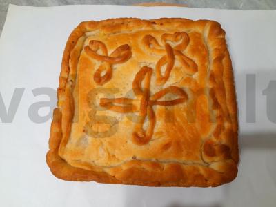 Pyragas su faršu, svogūnais ir bulvėmis Žingsnis 9