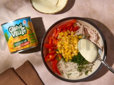 Salotas „Acecilis“ su vištiena Žingsnis 3