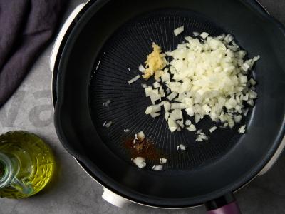 Keptas kalmaras su avinžirniais Žingsnis 2