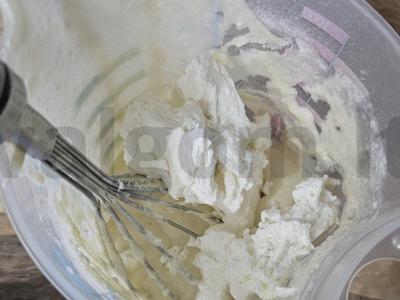 Varškės blynai su termostatu persikų jogurtu Žingsnis 2