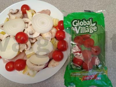 Daržovių ir vištienos krūtinėlės šašlykai su naršarab padažu Žingsnis 6