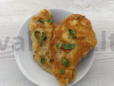 Vištienos kotletai su džiūvėsėliais pagrindine nuotrauka