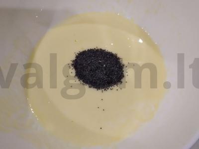 Makių blynai su acidofilinu Žingsnis 3