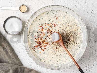 Sūrio pyragas su agurkais Žingsnis 5