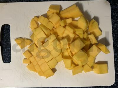 Moliūgų košė su manų kruopomis ir kumkvatu Žingsnis 1