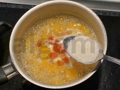 Moliūgų košė su manų kruopomis ir kumkvatu Žingsnis 5