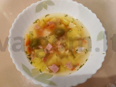 Mėsos sriuba su alyvuogėmis pagrindine nuotrauka