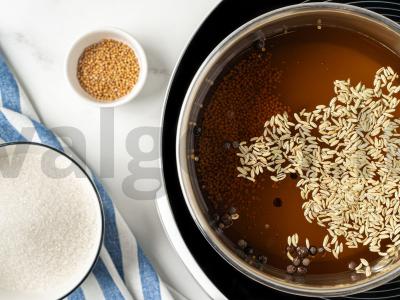 Marinuoti agurkai sumuštiniams Žingsnis 7