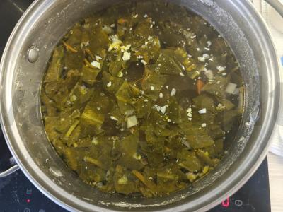 Špinatų sriuba vištienos sultinyje Žingsnis 7