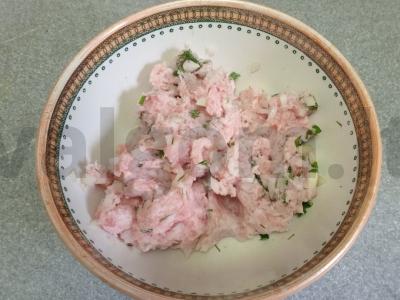 Vafliai su kiaulienos faršu Žingsnis 3