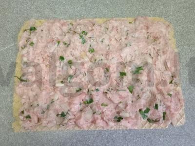 Vafliai su kiaulienos faršu Žingsnis 4