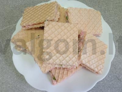 Vafliai su kiaulienos faršu Žingsnis 6