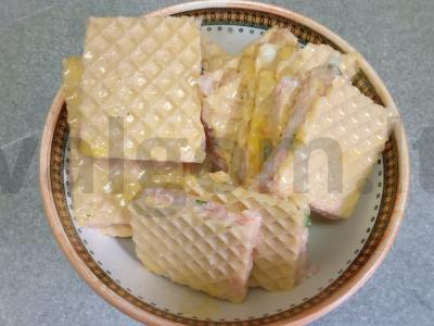 Vafliai su kiaulienos faršu Žingsnis 7