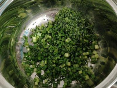 Okroška su kefyru, dešra ir žolelėmis Žingsnis 2