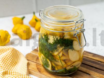 Marinuoti patisonai „Saulutė žiemą“ Žingsnis 5