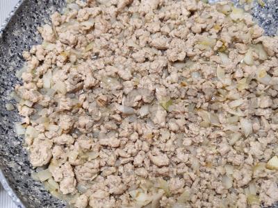 Ryžiai su faršu ir moliūgu grietinėje Žingsnis 4