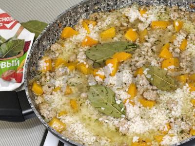 Ryžiai su faršu ir moliūgu grietinėje Žingsnis 7