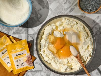 Varškės-moliūgų apkepas „Zebra“ Žingsnis 4