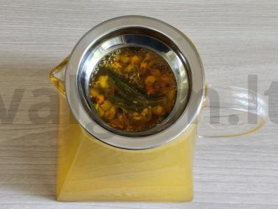 Šaltalankių gėrimas su čiobreliais, rozmarinais ir mėtomis Žingsnis 4