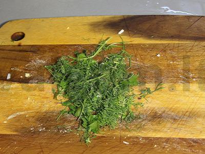 Salotas su kukurūzais ir žirneliais Žingsnis 3