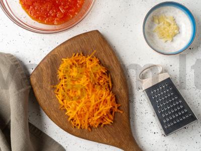 Pomidorai daržovių marinatu žiemai Žingsnis 3