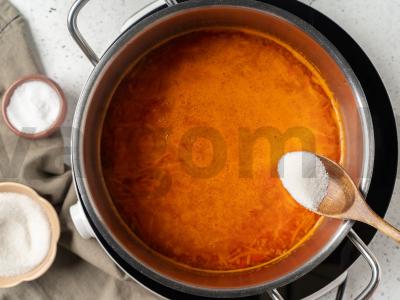 Pomidorai daržovių marinatu žiemai Žingsnis 4