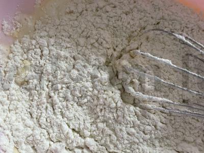 Vafliai su vyšnių sultimis ir obuoliu Žingsnis 6