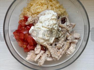 Baltymų salotas su vištiena ir pupelėmis Žingsnis 8