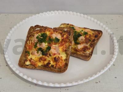 Kreminiai skrudinti sumuštiniai su krevetėmis pagrindine nuotrauka