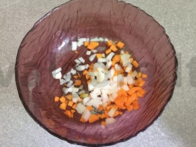 Žaliosios lęšiai su rūkytomis vištienos krūtinėlėmis Žingsnis 4