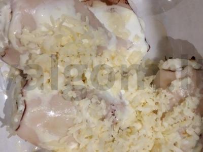 Kalmarai, įdaryti ryžiais Žingsnis 7