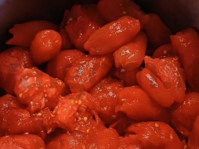 Pomidorų sriuba su sultinio kubeliu Žingsnis 3