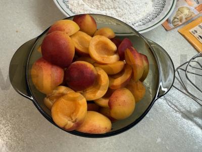 Abrikosų pyragas su vanilinu Žingsnis 1