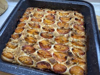 Abrikosų pyragas su vanilinu Žingsnis 6