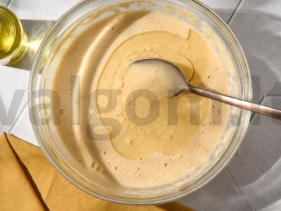 Užkandis su blynai ir ikrais Žingsnis 4