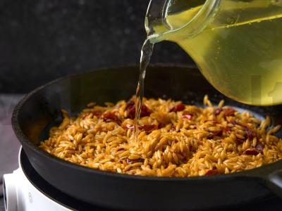 Steikas su grietinėlės orzo Žingsnis 3