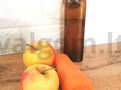 Morkų ir obuolių salotas per 15 minučių Žingsnis 1