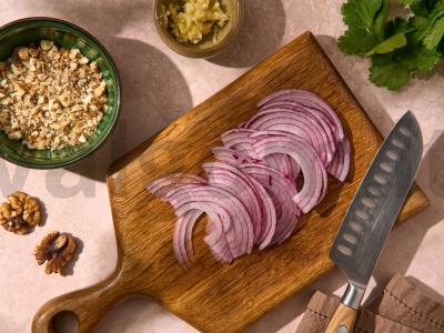 Salotos su pupelėmis ir granatu Žingsnis 1