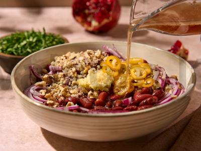 Salotos su pupelėmis ir granatu Žingsnis 5