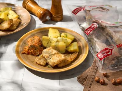 Menkių filė su riešutų padažu pagrindine nuotrauka