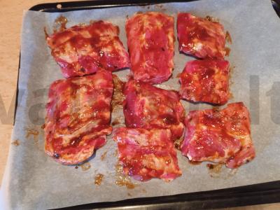 Kiaulienos šonkauliai su česnaku ir pipirais Žingsnis 4