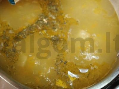 Turkiškas sriuba su kalakutiena ir makaronais Žingsnis 8